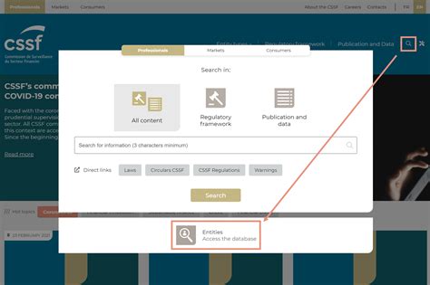 cssf entity search|cssf supervised entities search.